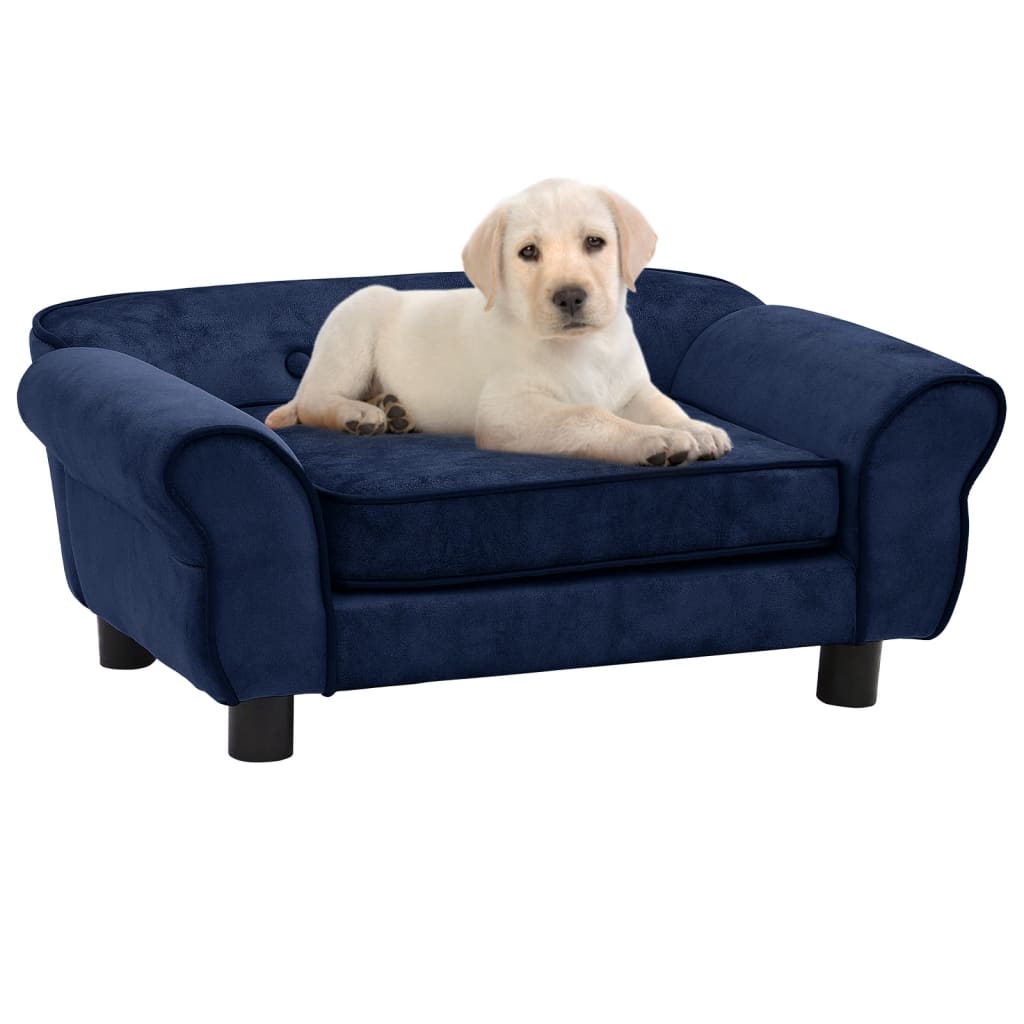 NNEVL Dog Sofa Blue 72x45x30 cm Plush