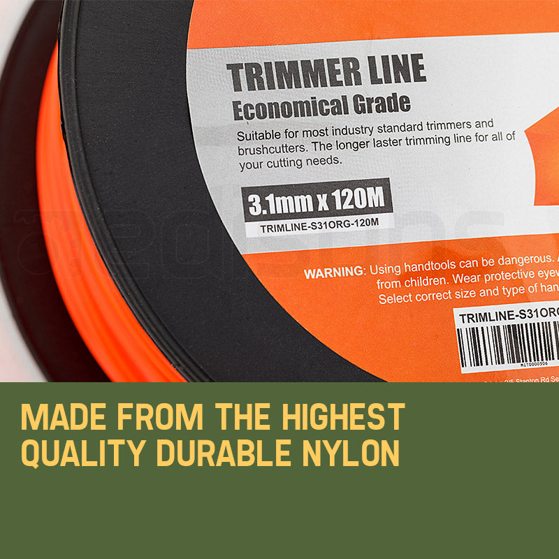 NNEMB 3.1mm x 120M Squared Tip Trimmer Line