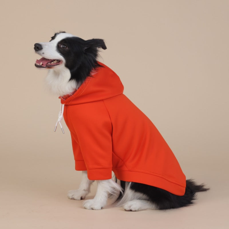 NNEDSZ XL Orange Cute Dog Hoodie with Adjustable Drawstring - Available in Various Sizes