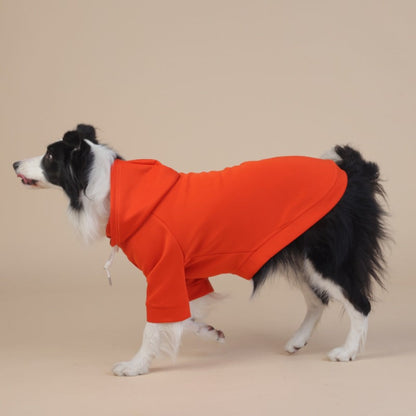 NNEDSZ XL Orange Cute Dog Hoodie with Adjustable Drawstring - Available in Various Sizes